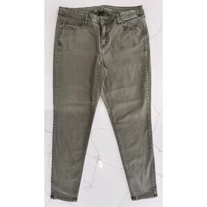 Lane Bryant Super-Stretch Skinny Jeans, Women’s 16, Brushed Army Green/Gray